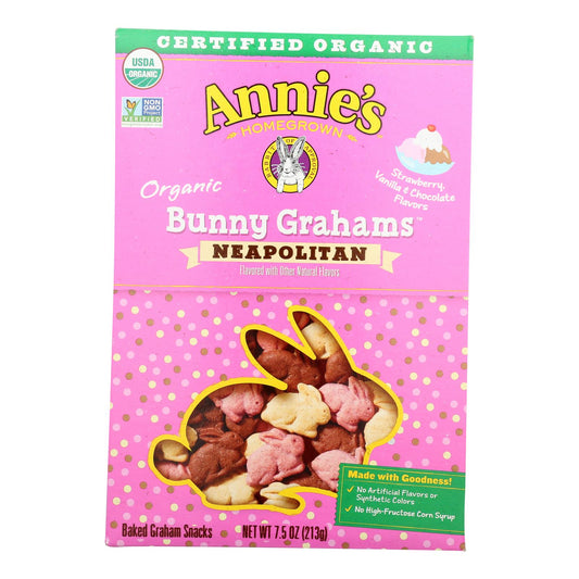 Annie's Homegrown Neapolitan Bunny Crackers (12 Pack, 7.5 oz Boxes)