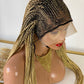 Ready to ship - Tribal Cornrow lace Frontal braided wig