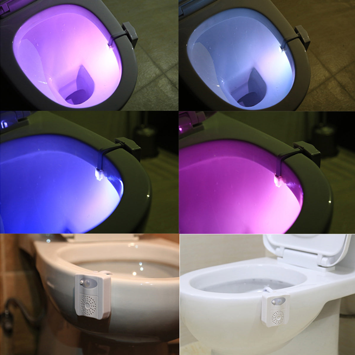 CLEAN BOWL UV Sanitizing Light For Germ Free Toilets With LED Motion Light by VistaShops