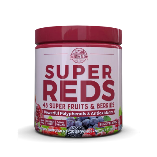Country Farms Super Reds Powder Mix Berry - 7.1 Oz