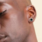 8mm Black Diamond Agate Round Stud Earrings in 925 Sterling Silver by Bling Proud | Urban Jewelry Online Store