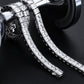 8mm Princess Cut CZ Diamond Mens Tennis Bracelet in White Gold by Bling Proud | Urban Jewelry Online Store