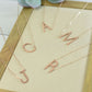 Large Letter / Initial Necklace Rose Gold