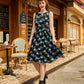 Peacock Feathers Vintage Dress