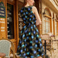 Peacock Feathers Vintage Dress