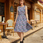 Painted Floral Vintage Dress