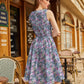 Painted Floral Vintage Dress
