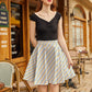 Rainbow Stripe Skater Skirt