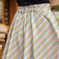 Rainbow Stripe Skater Skirt