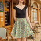 Cats & Plants Skater Skirt