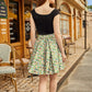 Cats & Plants Skater Skirt