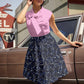 Pink Dot Bow Top