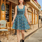 Dino Shorter Length Fit & Flare Dress