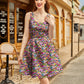 Desert Blooms Shorter Length Fit & Flare Dress