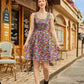 Desert Blooms Shorter Length Fit & Flare Dress