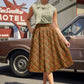 Rust Plaid Doris Skirt