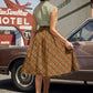 Rust Plaid Doris Skirt
