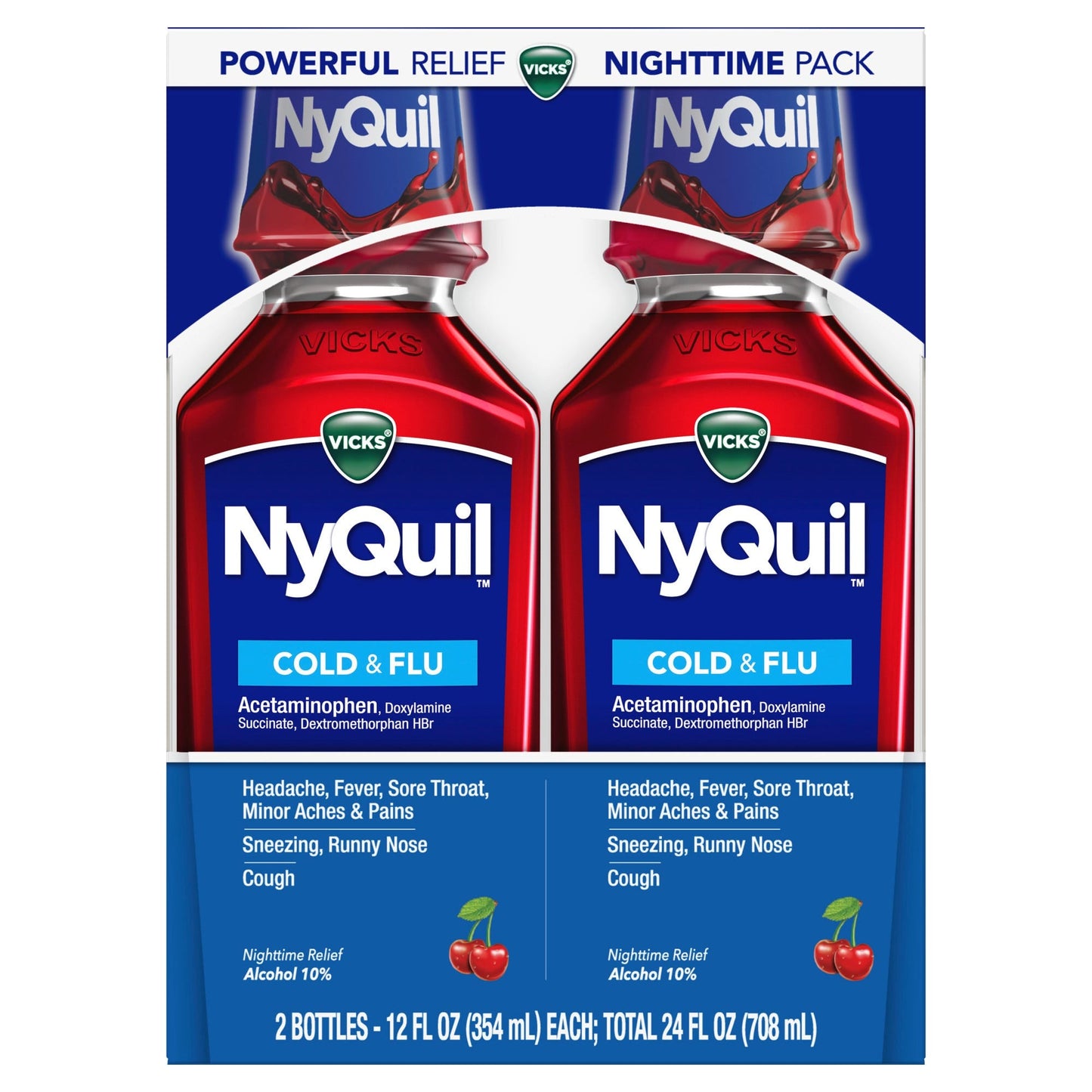 Vicks® NyQuil™ Nighttime Relief – Cold & Flu