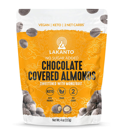 Lakanto Almond Chocolate Covered Delights (Pack of 8 - 4oz)