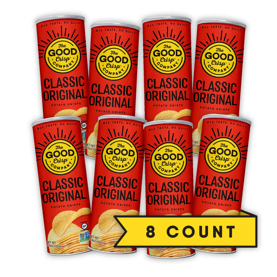 The Good Crisp Company, Original Crackers, 5.6 Oz. (Pack of 8)
