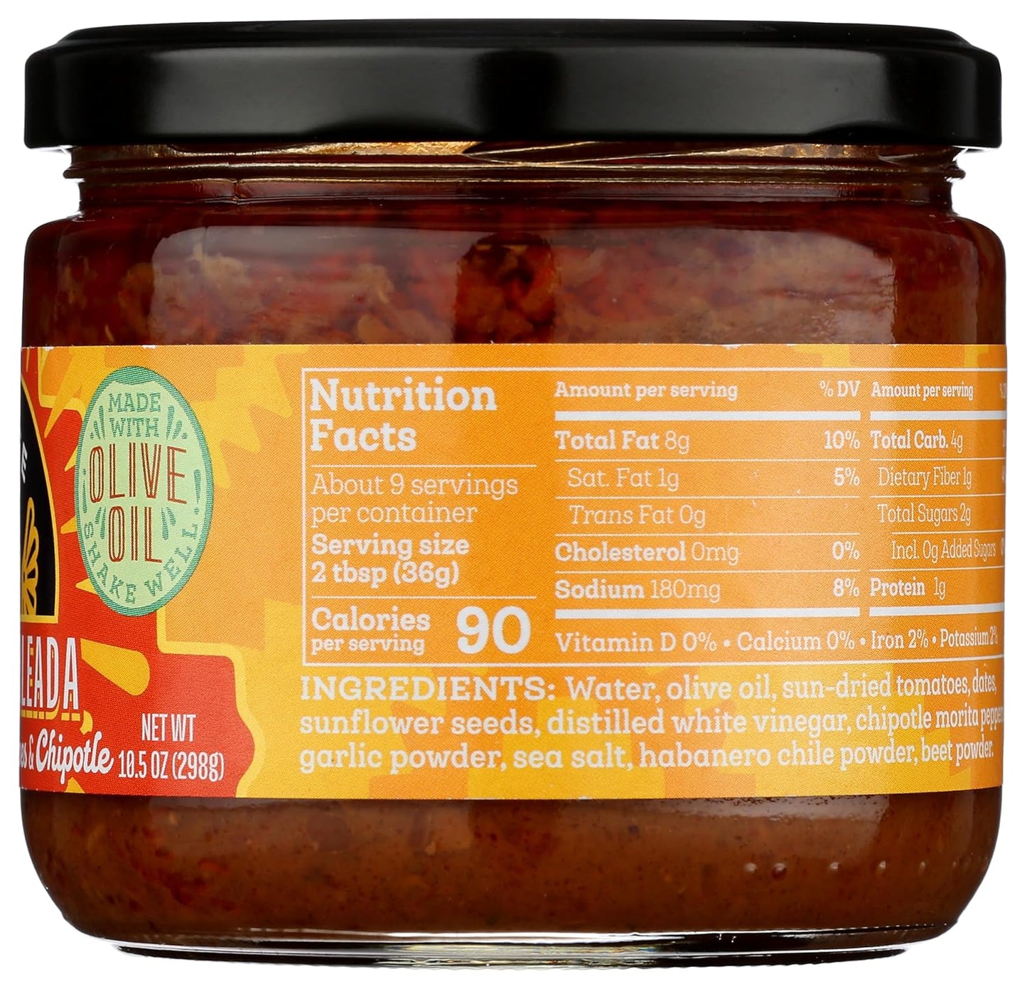 Siete Salsa Soleada Chipotle, Tangy & Smoky, Case of 6, 10.5 oz Jars