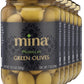 Mina Green Olives, Pack of 6, 12.5 Oz. Jars