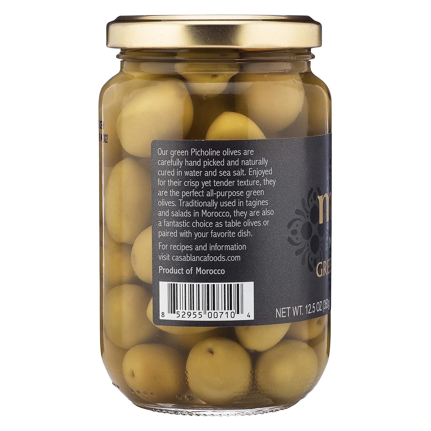 Mina Green Olives, Pack of 6, 12.5 Oz. Jars