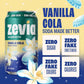 Zevia Vanilla Cola Soda, 12 fl oz. Cans, Case of 4 Packs of 6
