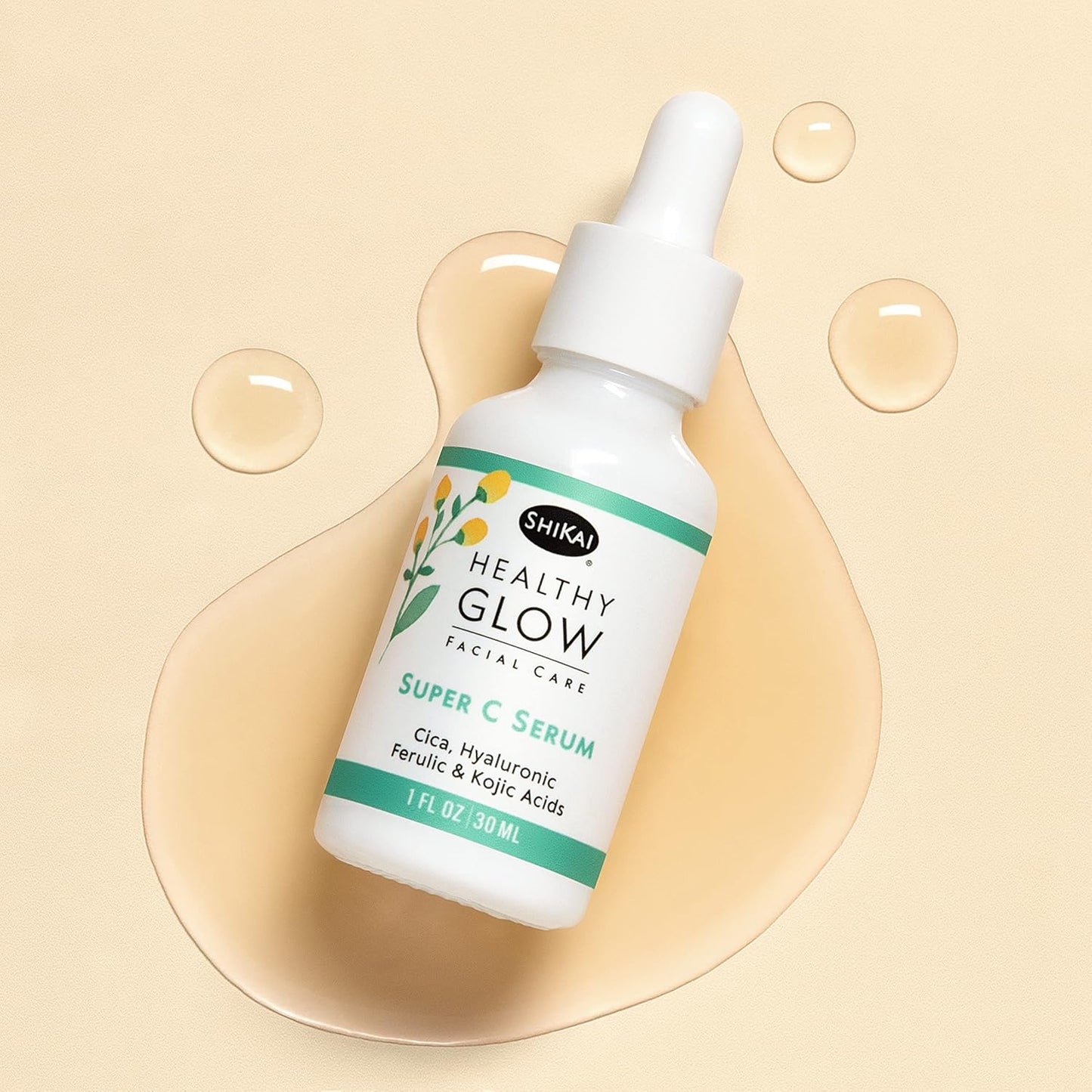 Shikai Super C+ Facial Serum, Brightening & Hydrating, 1 Fl. Oz.