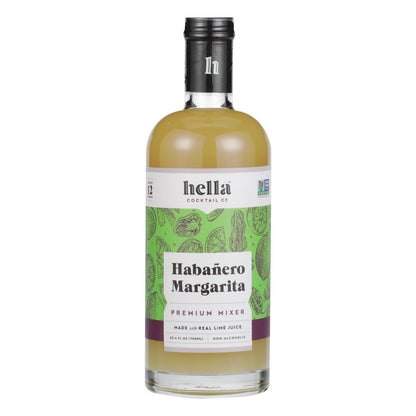 Hella Cocktail Co. Spicy Margarita Mixer, 25.4 fl oz, Pack of 6