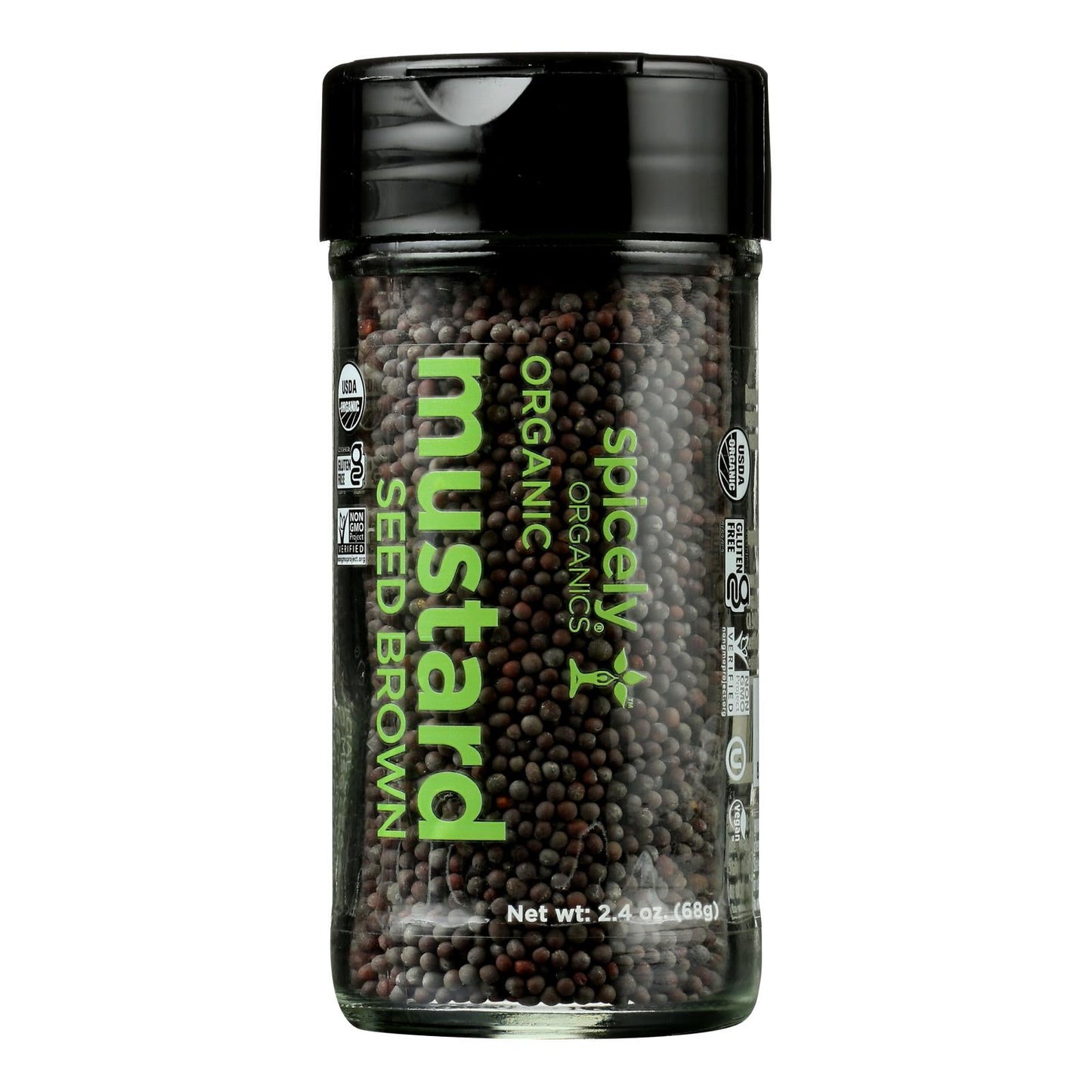 Spicely Organics Organic Brown Mustard Seed - 2.4 Oz. (Pack of 3)