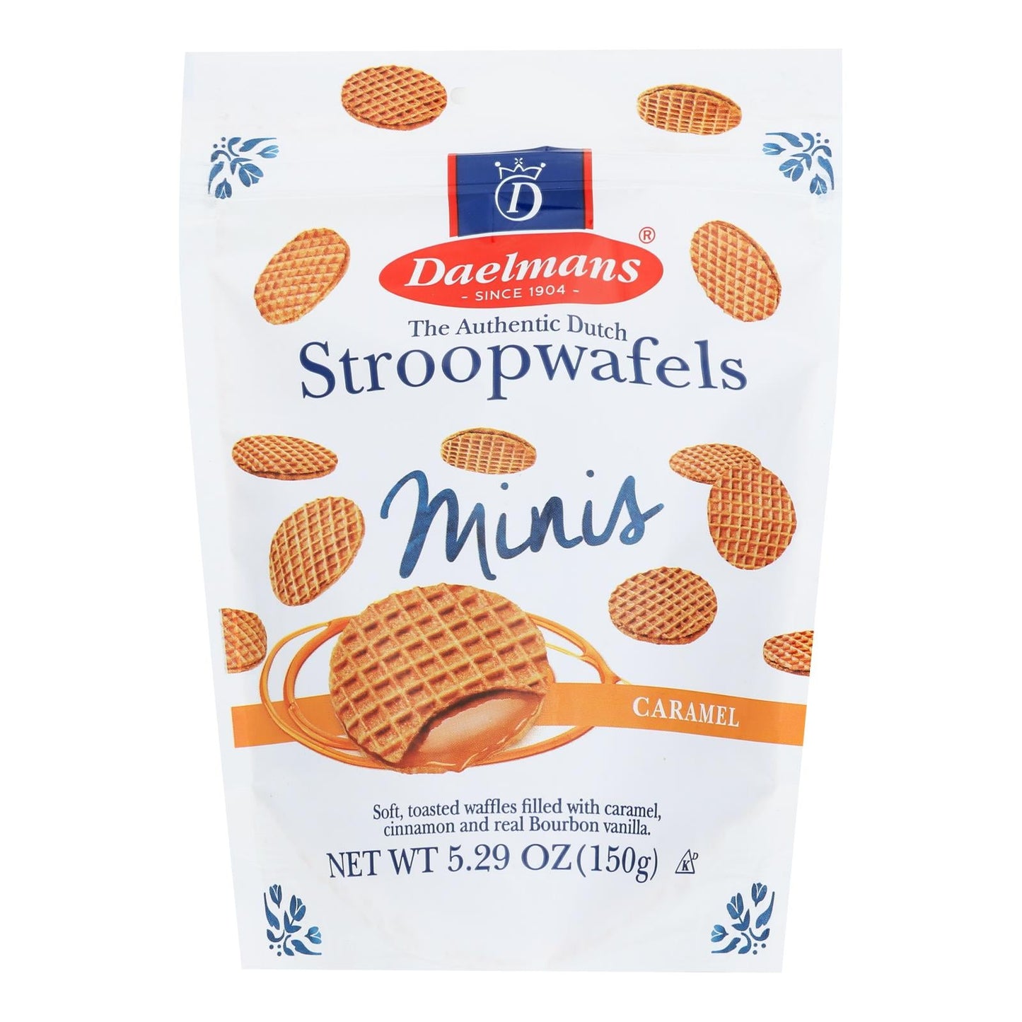 Daelmans Caramel Mini Stroopwafels - 5.29 Oz (Pack of 10)