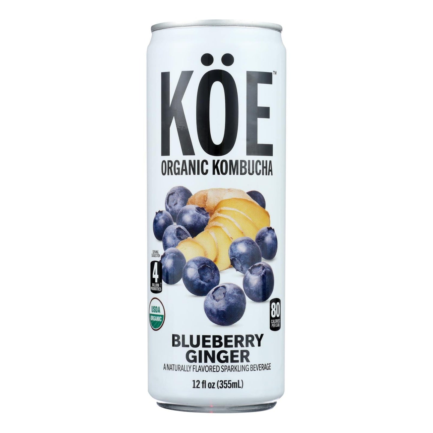 Kombucha Organic Sparkling Beverage Pack of 12, 12 Fl Oz