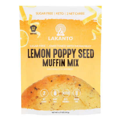 Lakanto Lemon Poppyseed Mix Muffin (8-Pack of 6.77oz Bags)