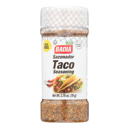Badia Sazonador Enhanced Taco Seasoning (Pack of 8) 2.75 Oz