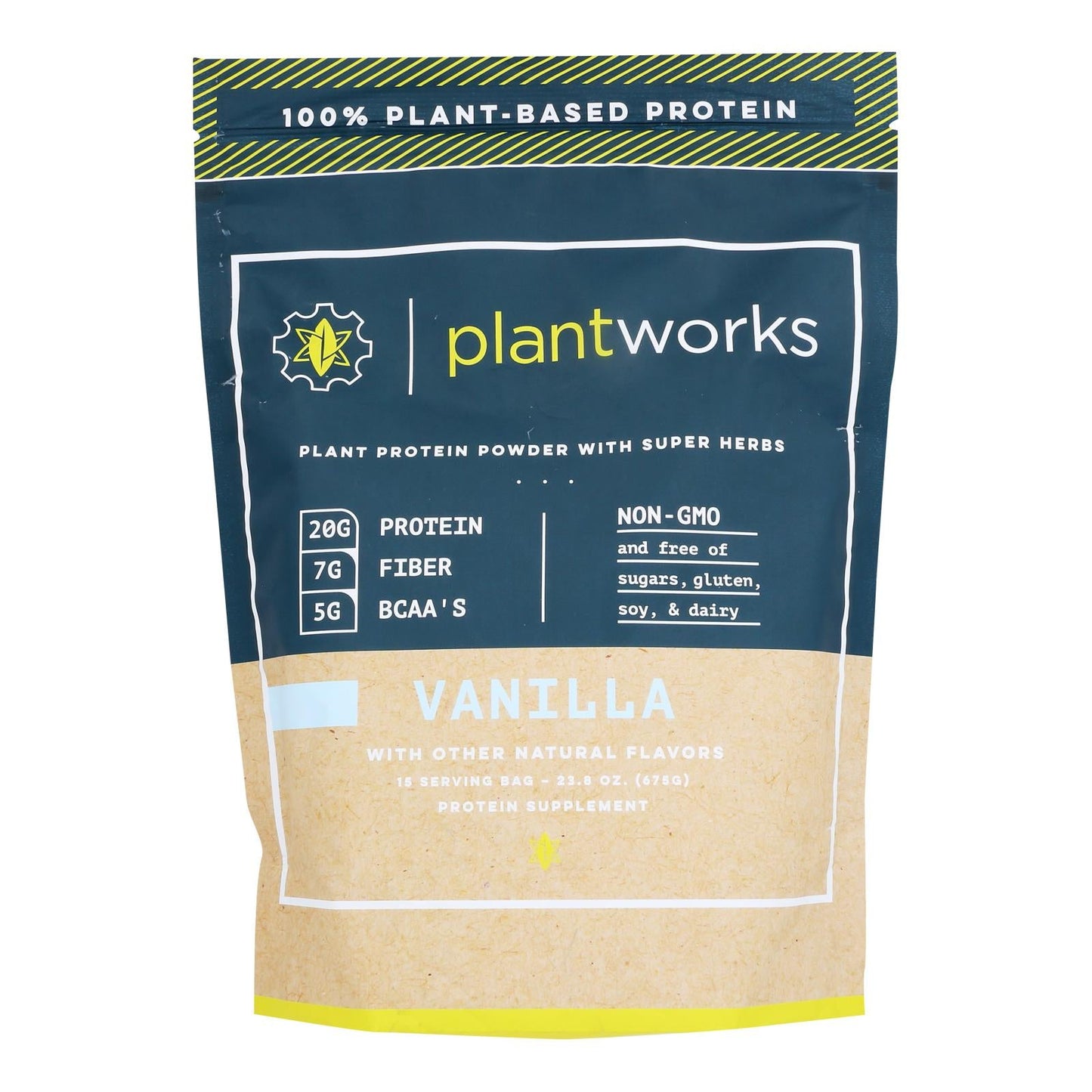 Plant Works Vanilla Protein Powder (Pack of 4) 23.8 Oz