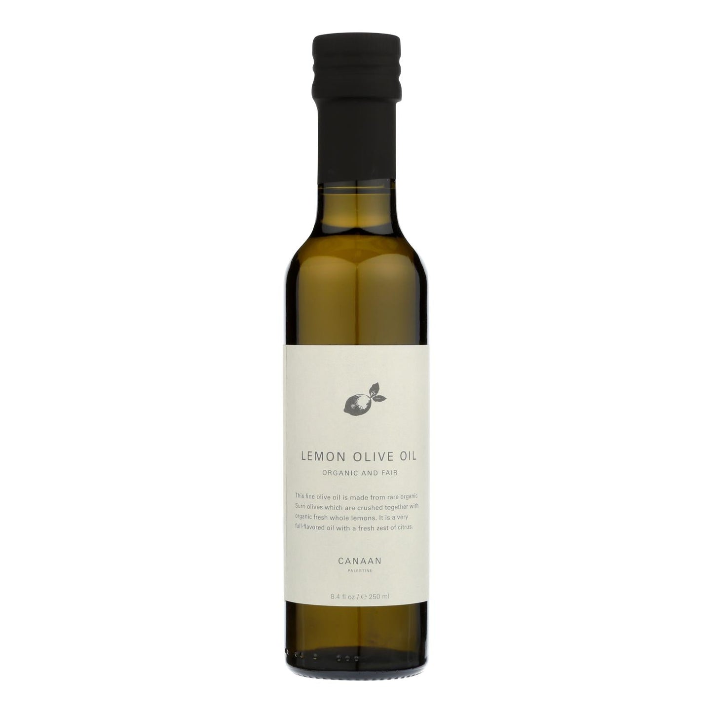 Canaan Extra Virgin Lemon Olive Oil, 6 Pack x 8.4 Fl Oz