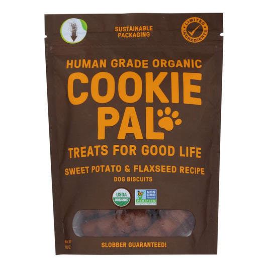 Cookie Pal Sweet Potato Flaxseed Dog Treats (Pack of 4 - 10oz)