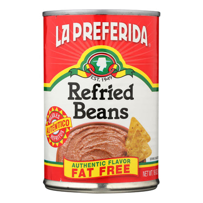 La Preferida Fat-Free Refried Beans - (12) 16-Ounce Cans