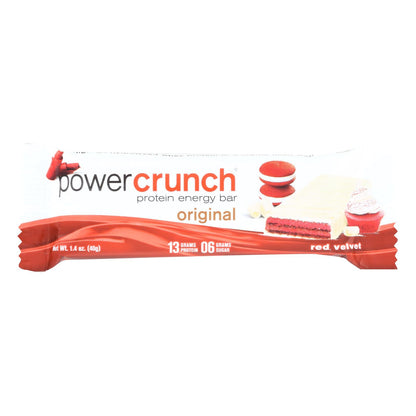 Power Crunch Protein Energy Bar, Red Velvet, 1.4 Oz., Case of 12