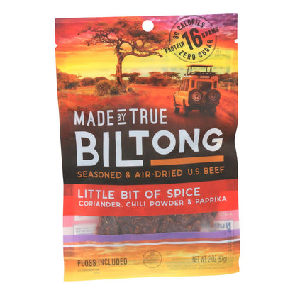 True Jerky - Beef Jerky Biltong Chili (Pack of 8) 2 Oz