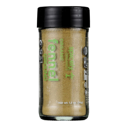 Spicely Organics Organic Ground Fennel (Pack of 3 - 1.3 Oz)