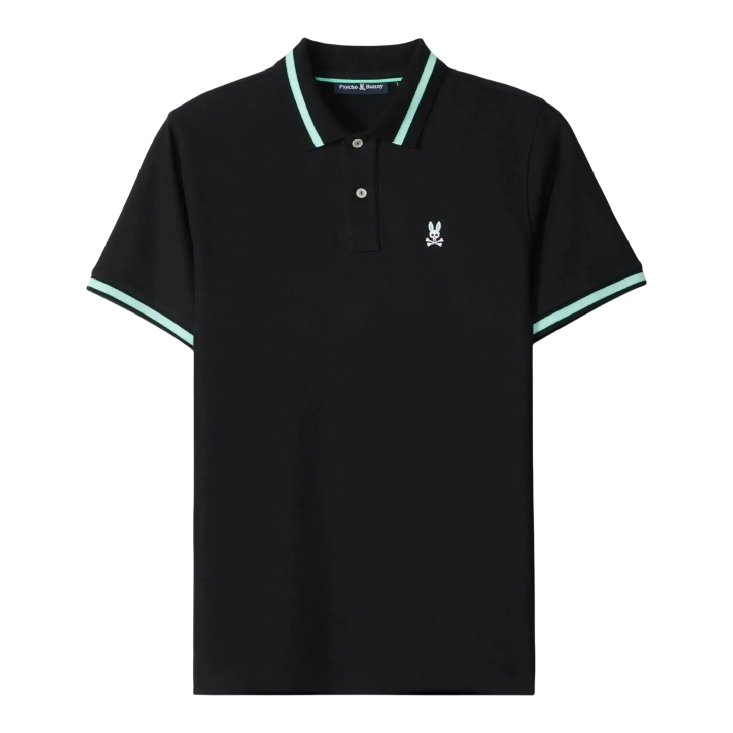 Psycho Bunny Irving Pique Polo Men Polo Shirt Black