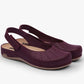 Nana by LEON- Women’s Leather Sandal- Open Heel and Velcro Ankle Strap