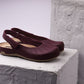 Nana by LEON- Women’s Leather Sandal- Open Heel and Velcro Ankle Strap