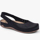 Nana by LEON- Women’s Leather Sandal- Open Heel and Velcro Ankle Strap