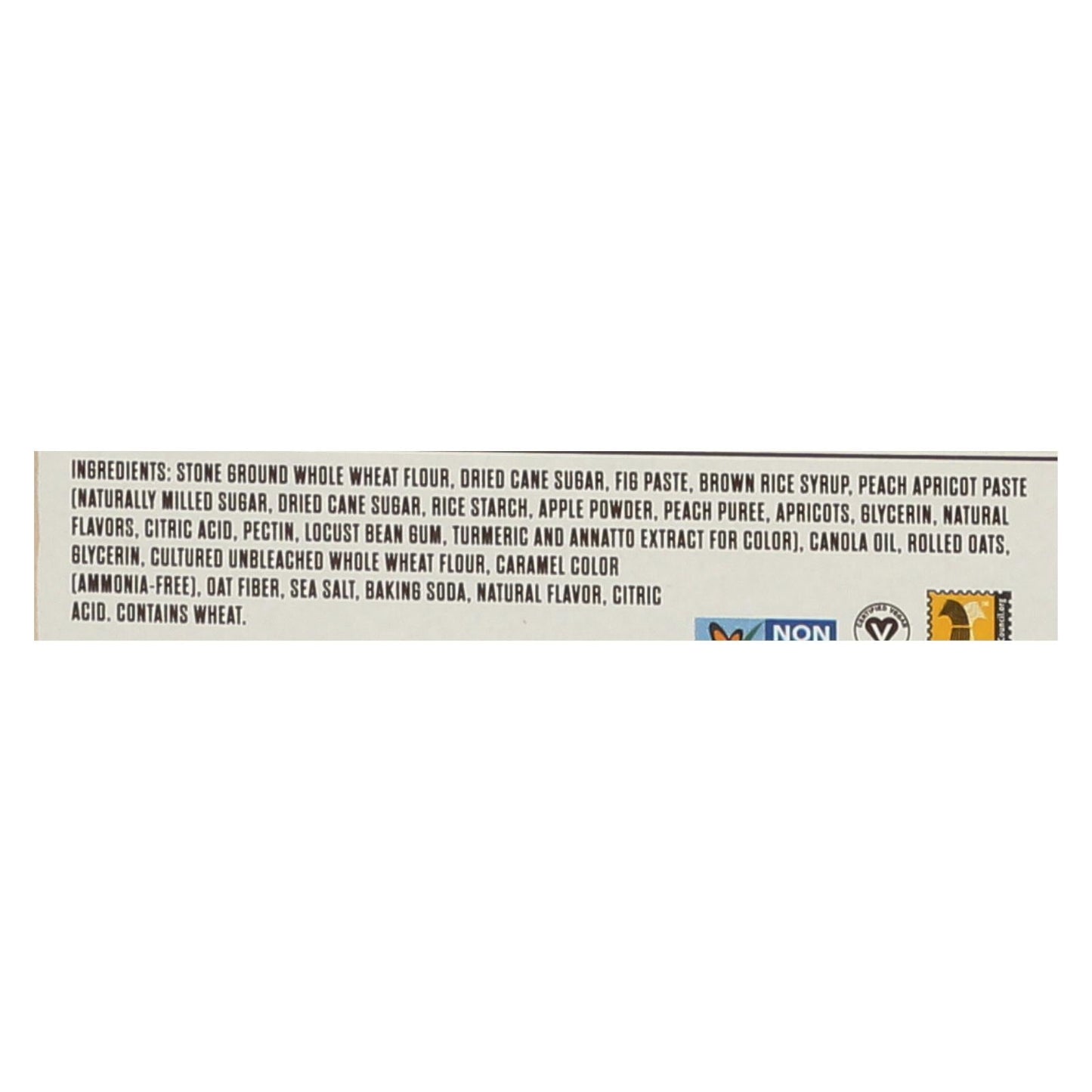 Nature's Bakery Stone-Ground Whole Wheat Fig Bar with Peach Apricot (Pack of 12, 2 Oz)