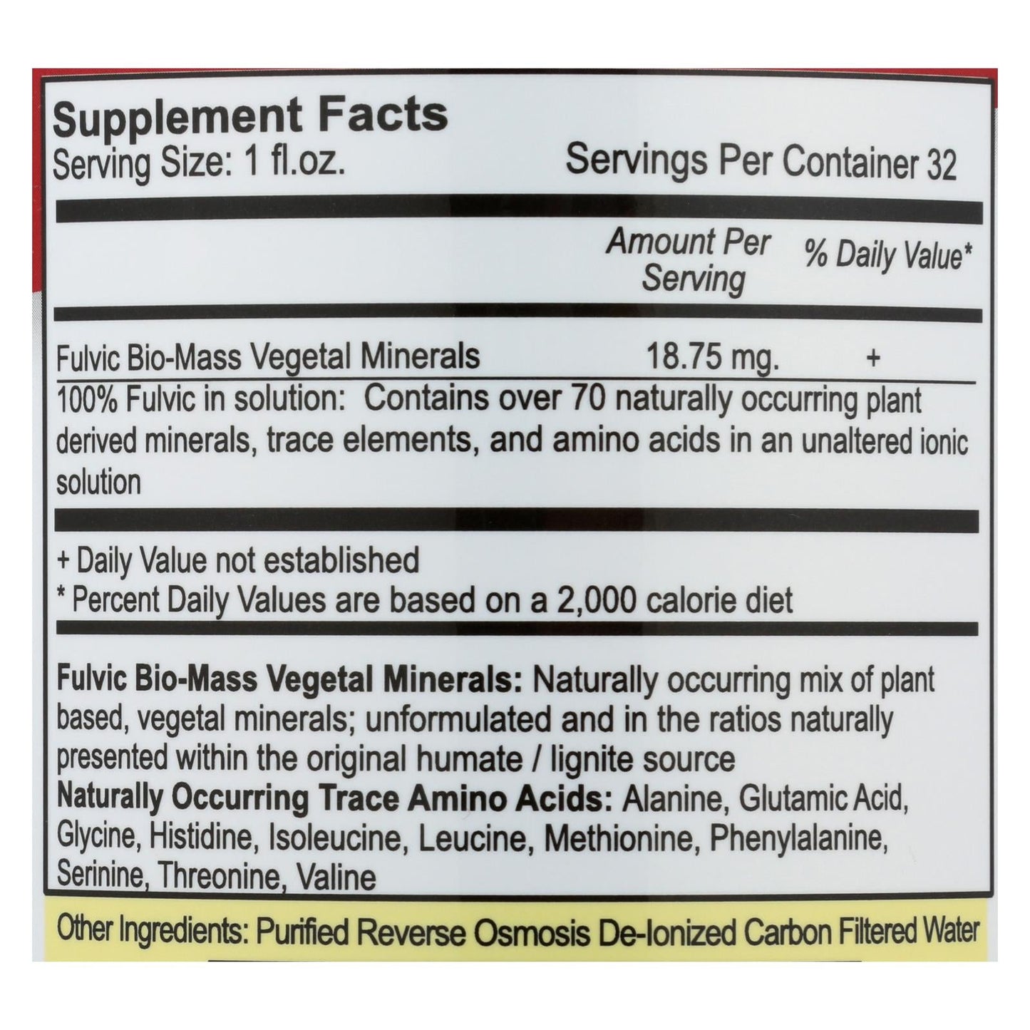 Vital Earth Minerals Fulvic Mineral Complex - 32 fl. oz.
