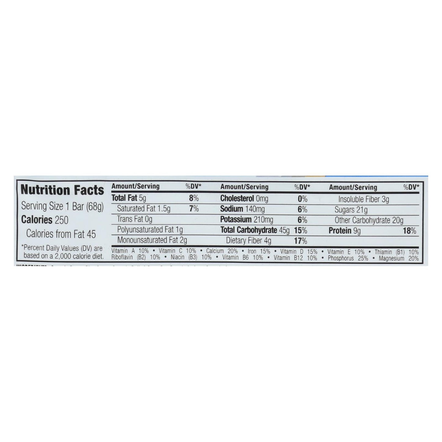 Clif Bar - Organic Chocolate Chip - 2.4 Oz