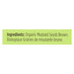 Spicely Organics Organic Brown Mustard Seeds (Case of 6)